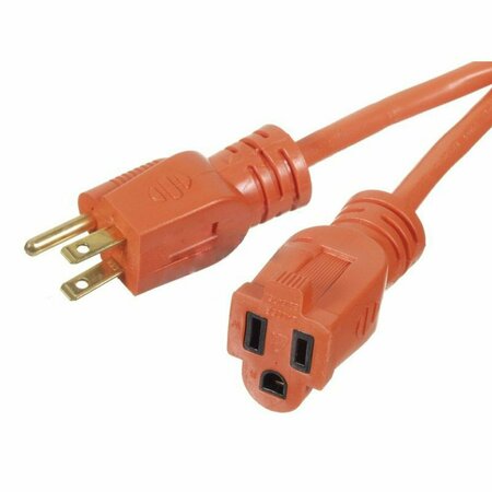 AMERICAN IMAGINATIONS 13 AMP Plastic Orange Outdoor Single Outlet AI-37255